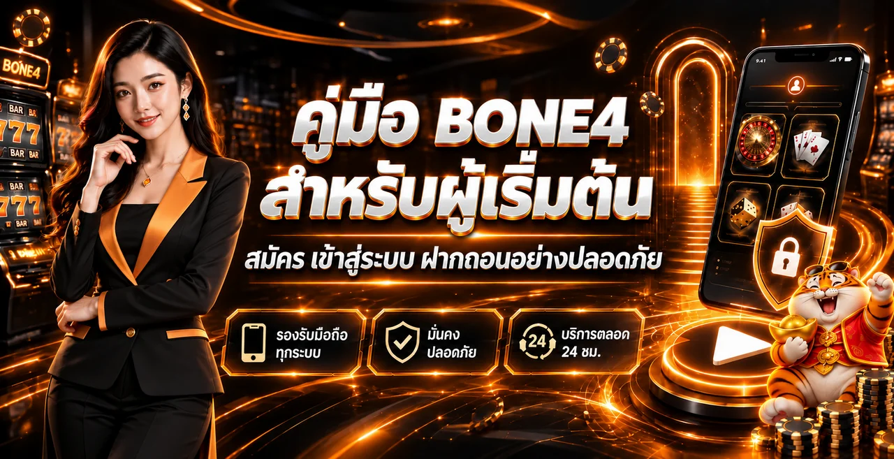 BONE4 คู่มือสมัคร ล็อกอิน ฝากถอนสำหรับมือใหม่
